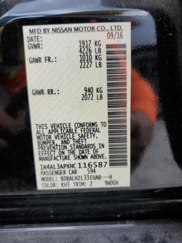 2017 NISSAN ALTIMA 2.5 1N4AL3APXHC116587