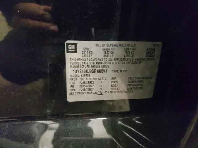 2016 CADILLAC ESCALADE L - 1GYS4BKJ9GR190041