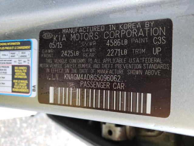 KNAGM4AD8G5096062 KIA OPTIMA HYBRID