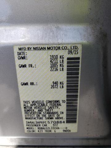 2015 NISSAN ALTIMA 2.5 - 1N4AL3APXFC570884