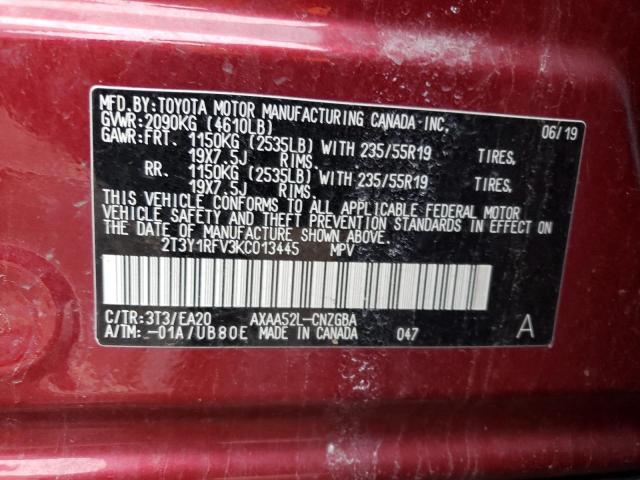 2019 TOYOTA RAV4 LIMIT - 2T3Y1RFV3KC013445