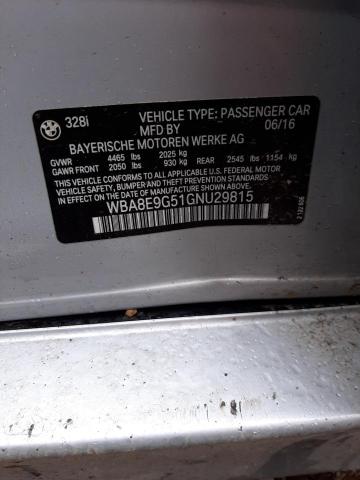 WBA8E9G51GNU29815 BMW 328 I Sulev