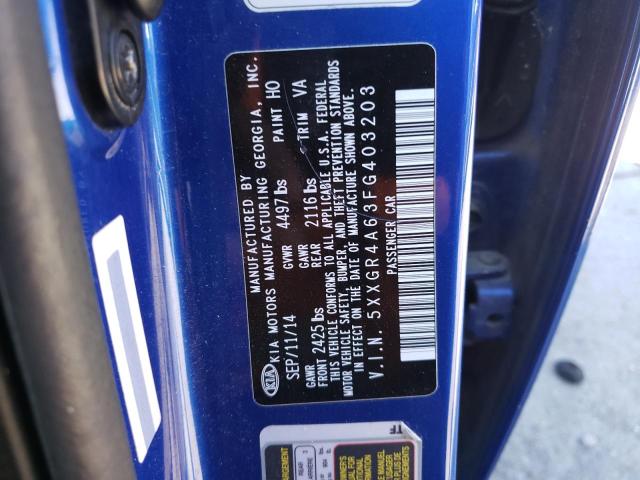 5XXGR4A63FG403203 KIA OPTIMA SX