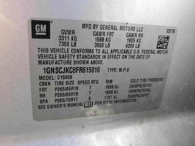 2015 CHEVROLET SUBRBN1500 1GNSCJKC8FR615016