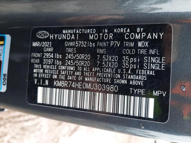 2021 HYUNDAI PALISADE C - KM8R74HE0MU303980