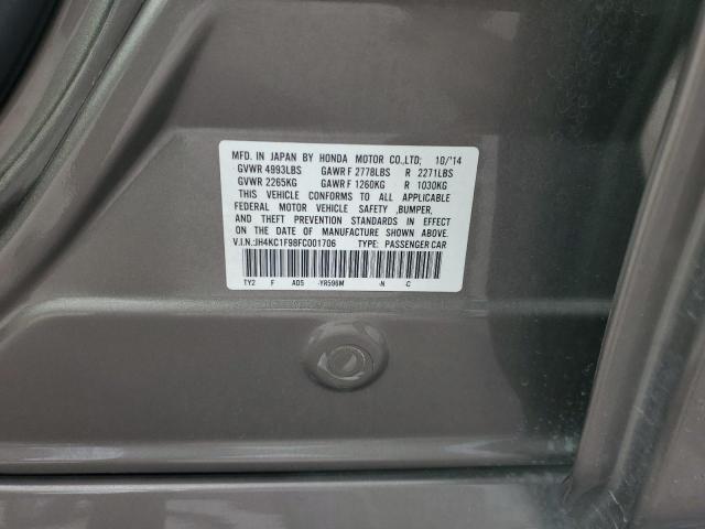 2015 ACURA RLX ADVANC - JH4KC1F98FC001706
