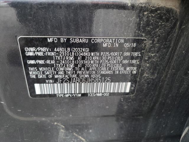 JF2SJABC6JH585125 Subaru Forester 2.5i