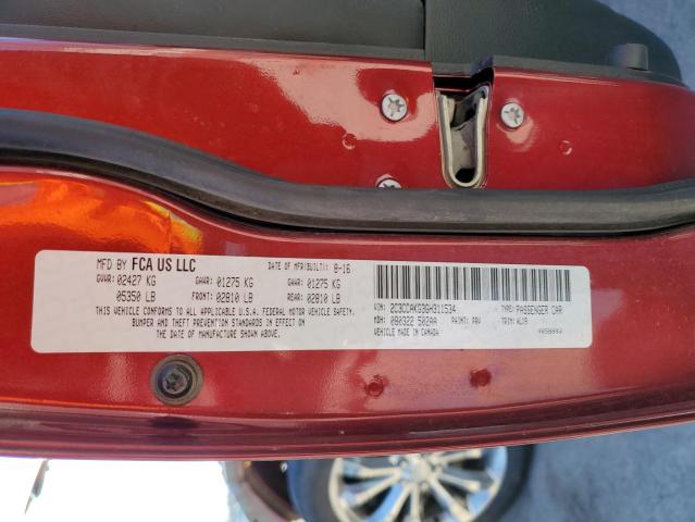 2016 CHRYSLER 300C 2C3CCAKG3GH311534