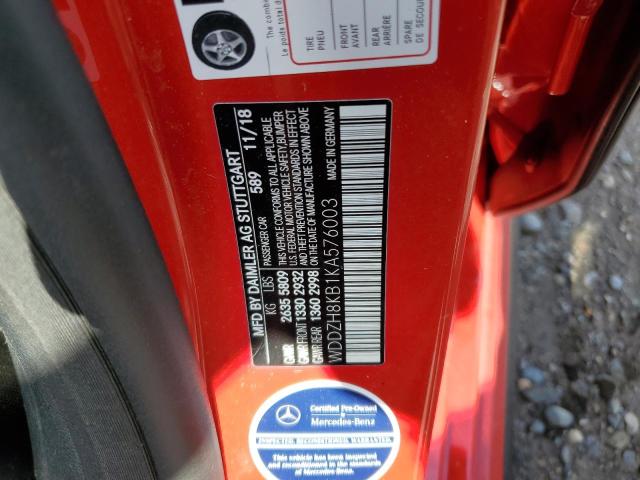 2019 MERCEDES-BENZ E 63 AMG-S - WDDZH8KB1KA576003