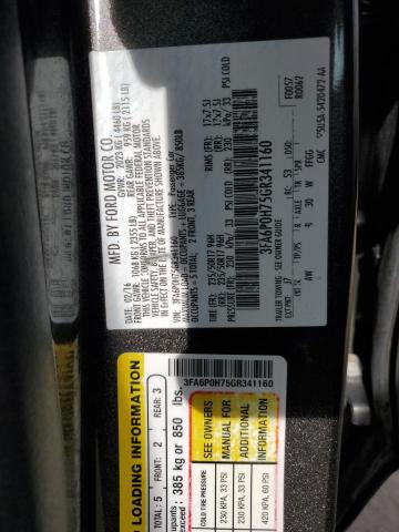 3FA6P0H75GR341160 Ford FUSION SE