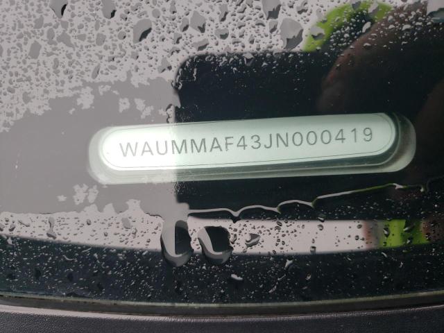 2018 AUDI A4 PRESTIG WAUMMAF43JN000419