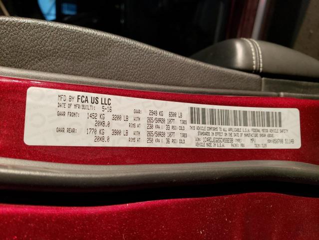 2016 DODGE DURANGO CI - 1C4RDJEG2GC459238