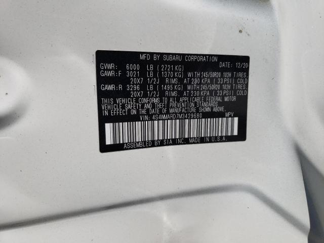 2021 SUBARU ASCENT TOU - 4S4WMARD7M3429680