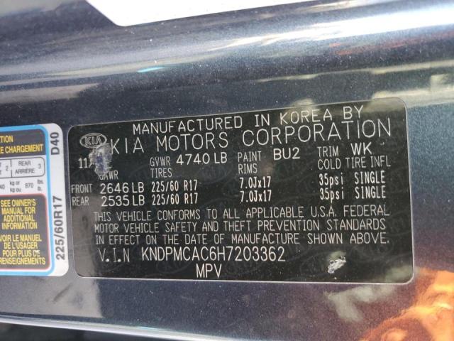 KNDPMCAC6H7203362 KIA Sportage Lx