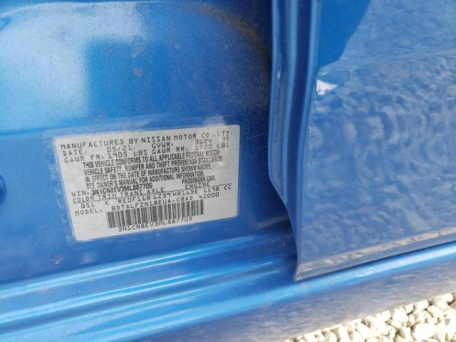 3N1CN8EV3ML887705 Nissan VERSA SV