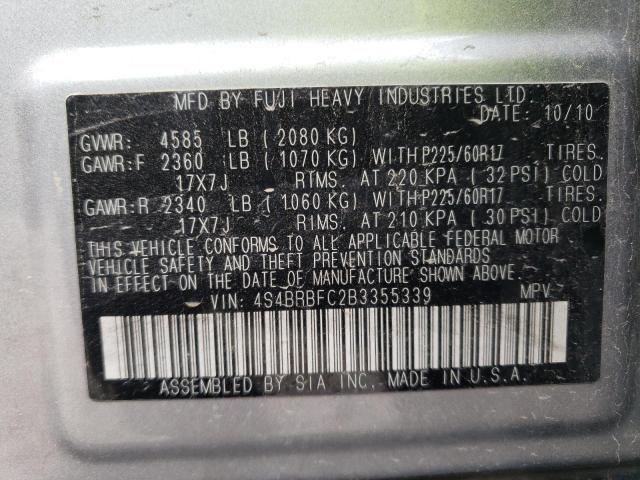4S4BRBFC2B3355339 Subaru Outback 2.5i Premium