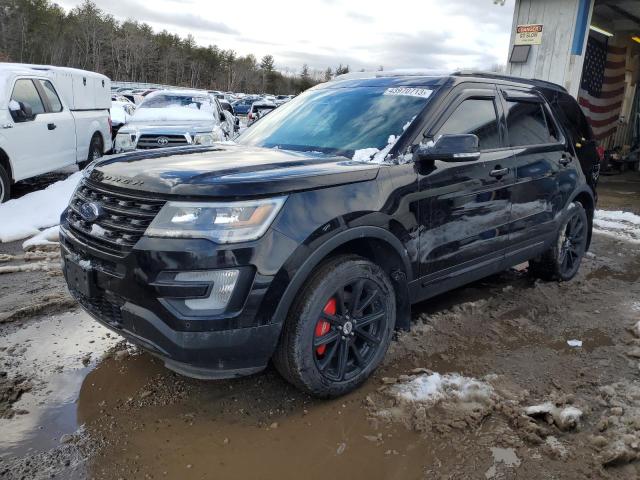 Salvage cars for sale from Copart Lyman, ME: 2016 Ford Explorer Sport