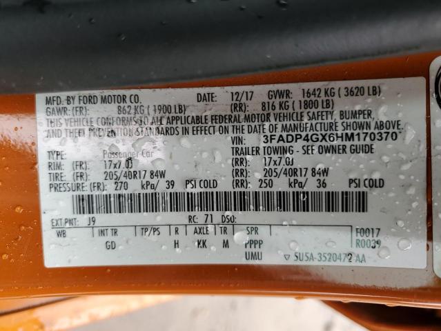 2017 FORD FIESTA ST - 3FADP4GX6HM170370