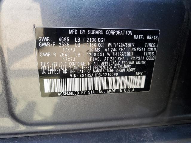 4S4BSAHC2K3210099 Subaru Outback 2.5i Premium