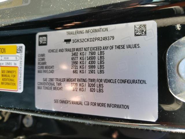 2023 GMC YUKON AT4 1GKS2CKD2PR249379