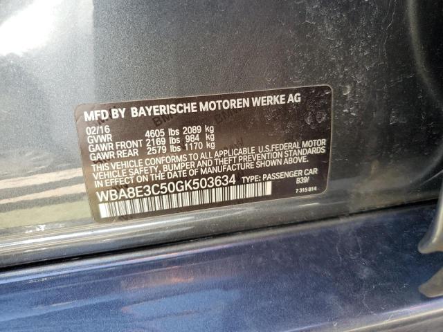 2016 BMW 328 XI SUL - WBA8E3C50GK503634
