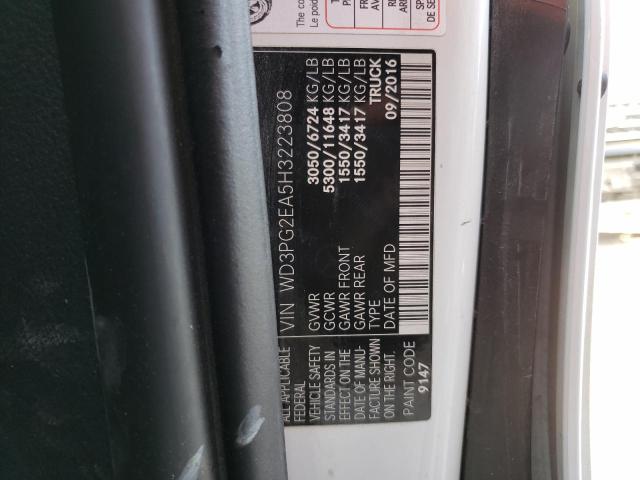 2017 MERCEDES-BENZ METRIS - WD3PG2EA5H3223808