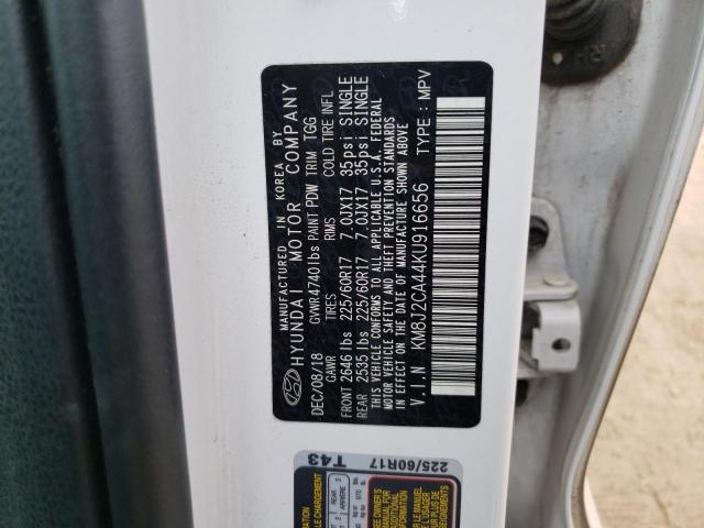 KM8J2CA44KU916656 Hyundai TUCSON SE