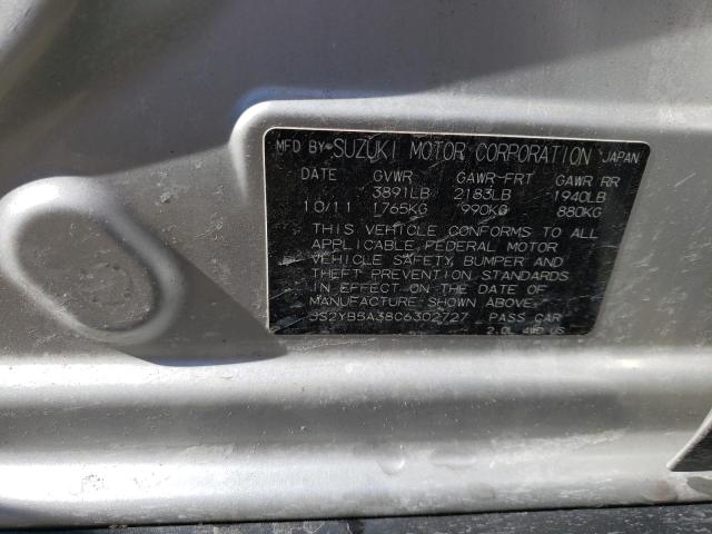 JS2YB5A38C6302727 Suzuki SX4