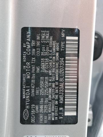 2020 HYUNDAI TUCSON LIM - KM8J33AL8LU207394