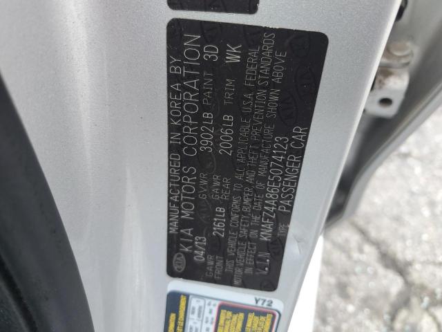 KNAFZ4A86E5074123 KIA FORTE EX