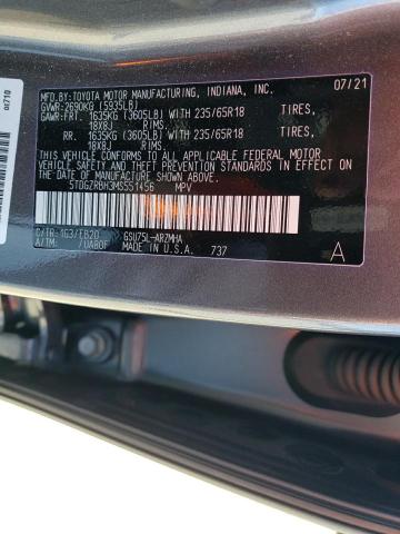 2021 TOYOTA HIGHLANDER 5TDGZRBH3MS551456