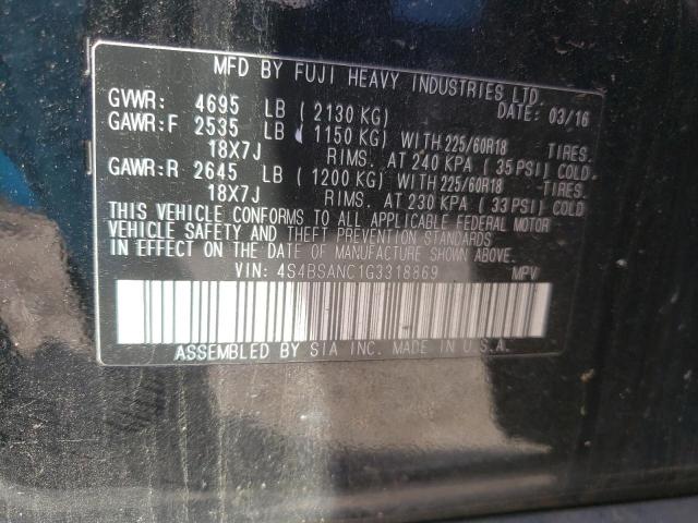 4S4BSANC1G3318869 Subaru Outback 2.5i Limited