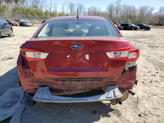 VIN: 4S3GKAA69J3612683 Auction: COPART Lot: 43987863 Location: DC - WASHINGTON DC 4S3GKAA69J3612683 SUBARU IMPREZA 2018 BURGUNDY Photo 6