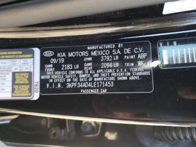 2020 KIA FORTE GT L - 3KPF34AD4LE171453