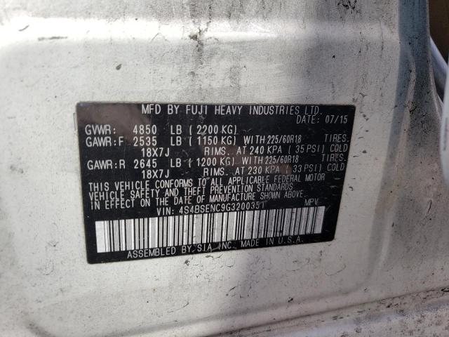 4S4BSENC9G3200351 Subaru Outback 3.6r Limited