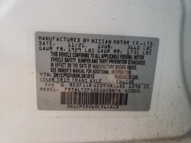3N1CP5DV6ML561813 Nissan KICKS SR