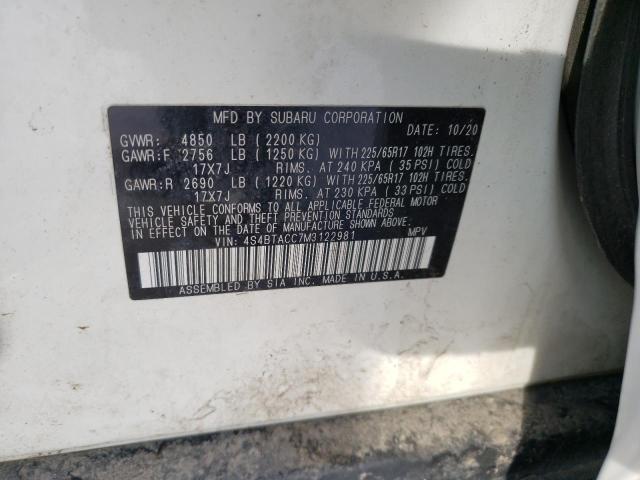 4S4BTACC7M3122981 Subaru Outback Premium