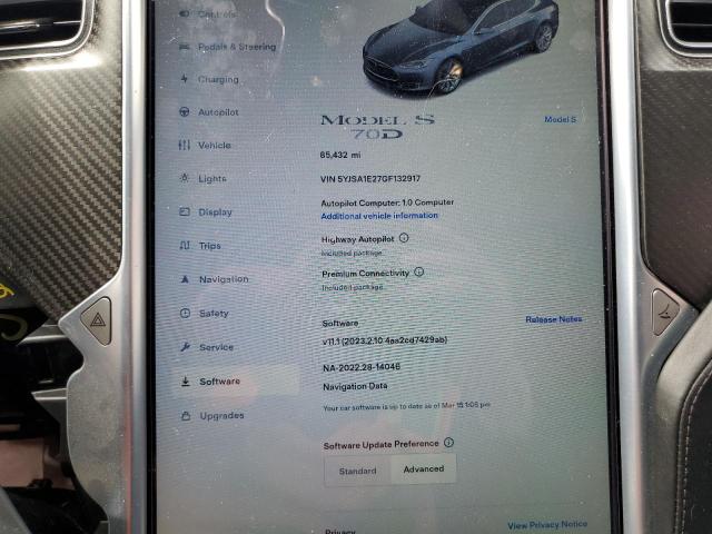 5YJSA1E27GF132917 Tesla MODEL S