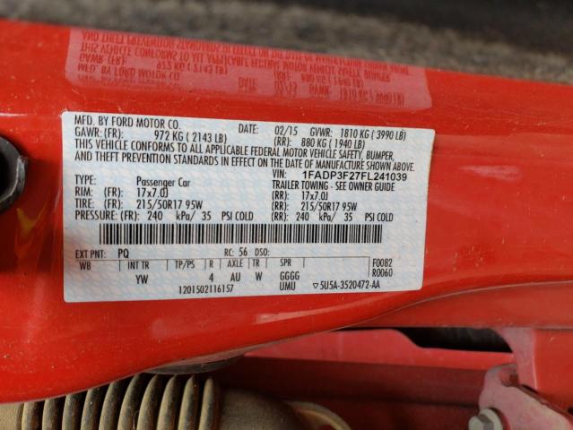 2015 FORD FOCUS SE 1FADP3F27FL241039