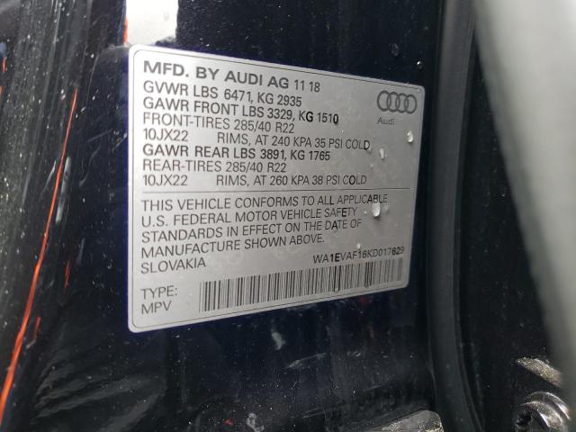 2019 AUDI Q8 PREMIUM - WA1EVAF16KD017629