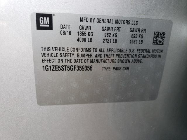 2016 CHEVROLET MALIBU LT - 1G1ZE5ST5GF359356