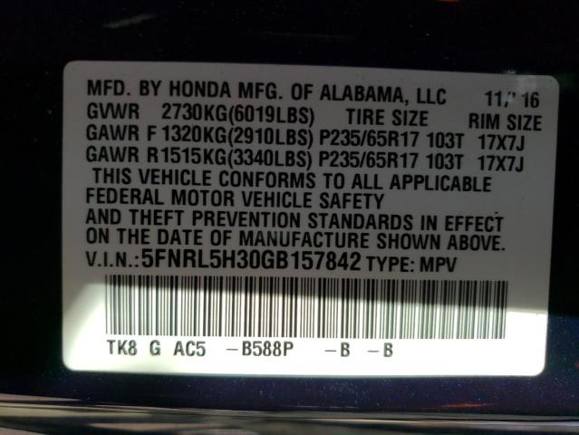 2016 HONDA ODYSSEY SE - 5FNRL5H30GB157842