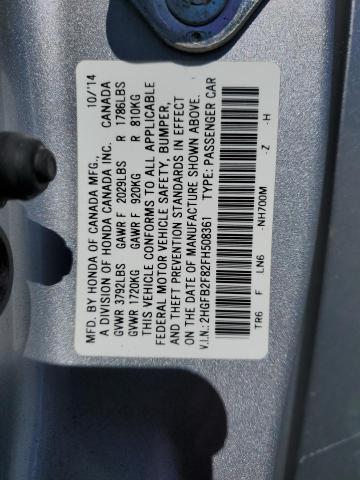 2015 HONDA CIVIC EX - 2HGFB2F82FH508361