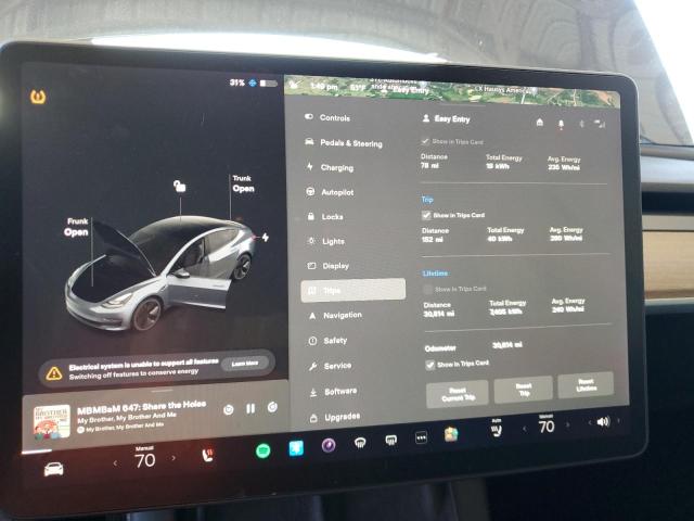 2021 TESLA 3 5YJ3E1EA4MF986128