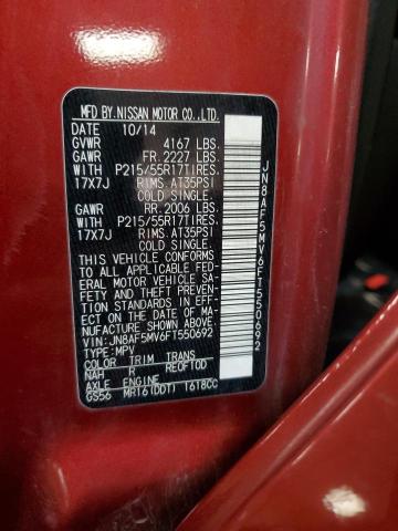 2015 NISSAN JUKE S - JN8AF5MV6FT550692