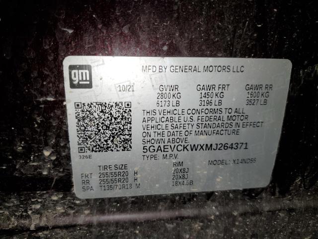 2021 BUICK ENCLAVE AV - 5GAEVCKWXMJ264371