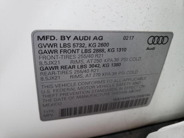 2018 AUDI SQ5 PREMIU WA1A4AFY3J2008184