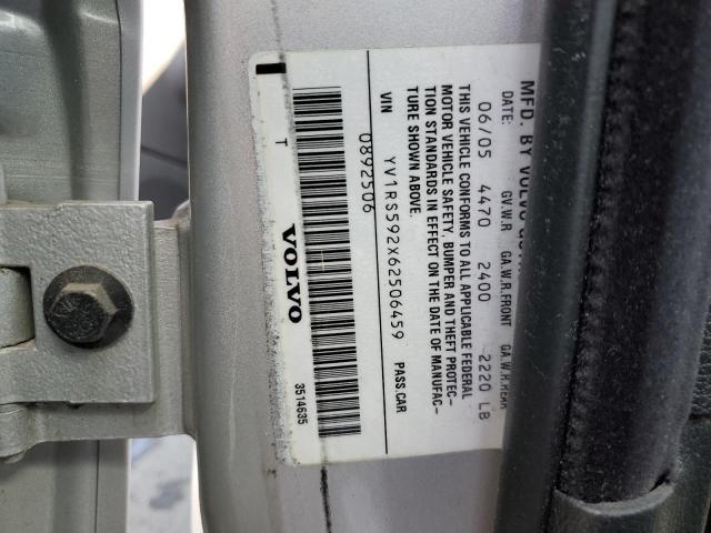 YV1RS592X62506459 Volvo S60 2.5T