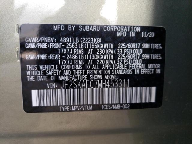 JF2SKAFC7MH453311 Subaru Forester Premium