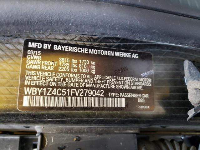 2015 BMW I3 REX - WBY1Z4C51FV279042